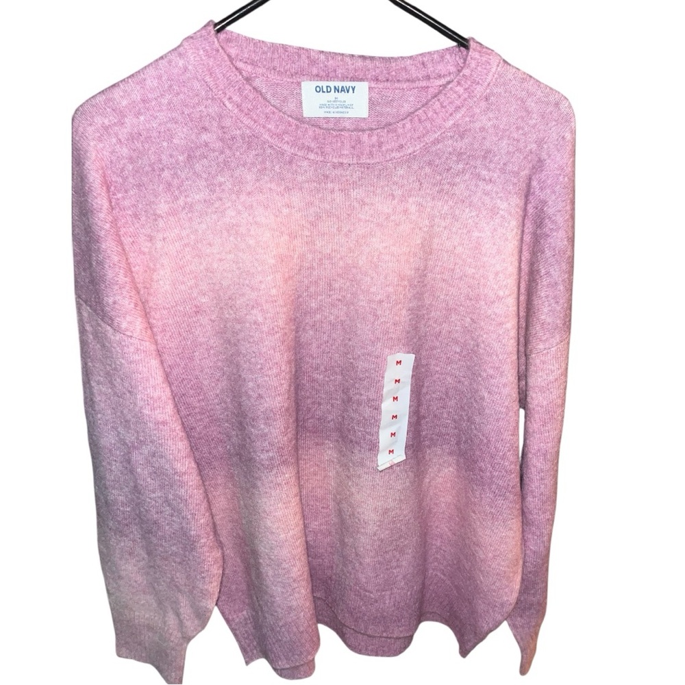 2/$20 🩷 Old Navy Pink Gradient Fuzzy Sweater SIZE MEDIUM